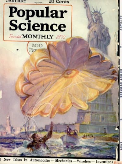 Vintage cover: Popular Science — parachute