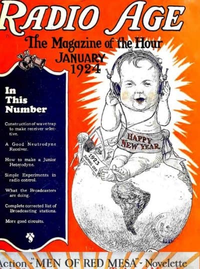 Vintage cover: Radio Age, January 1924