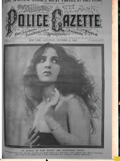 Vintage cover: The National Police Gazette, 1922