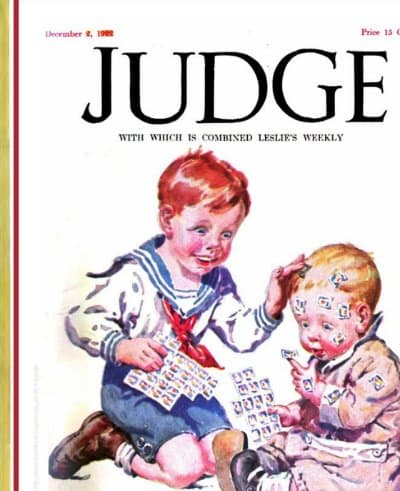 Vintage cover: Judge — Christmas stamps