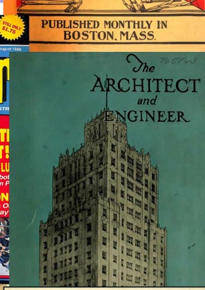 Vintage cover: The Architect and Engineer