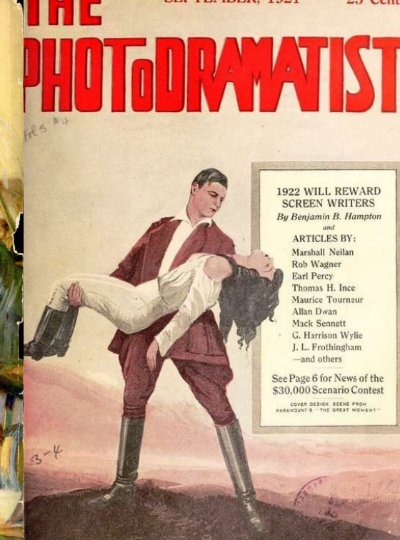Vintage cover: The Photodramatist, September 1921