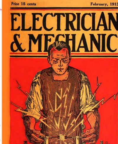 Vintage cover: Electrician & Mechanic, February 1913